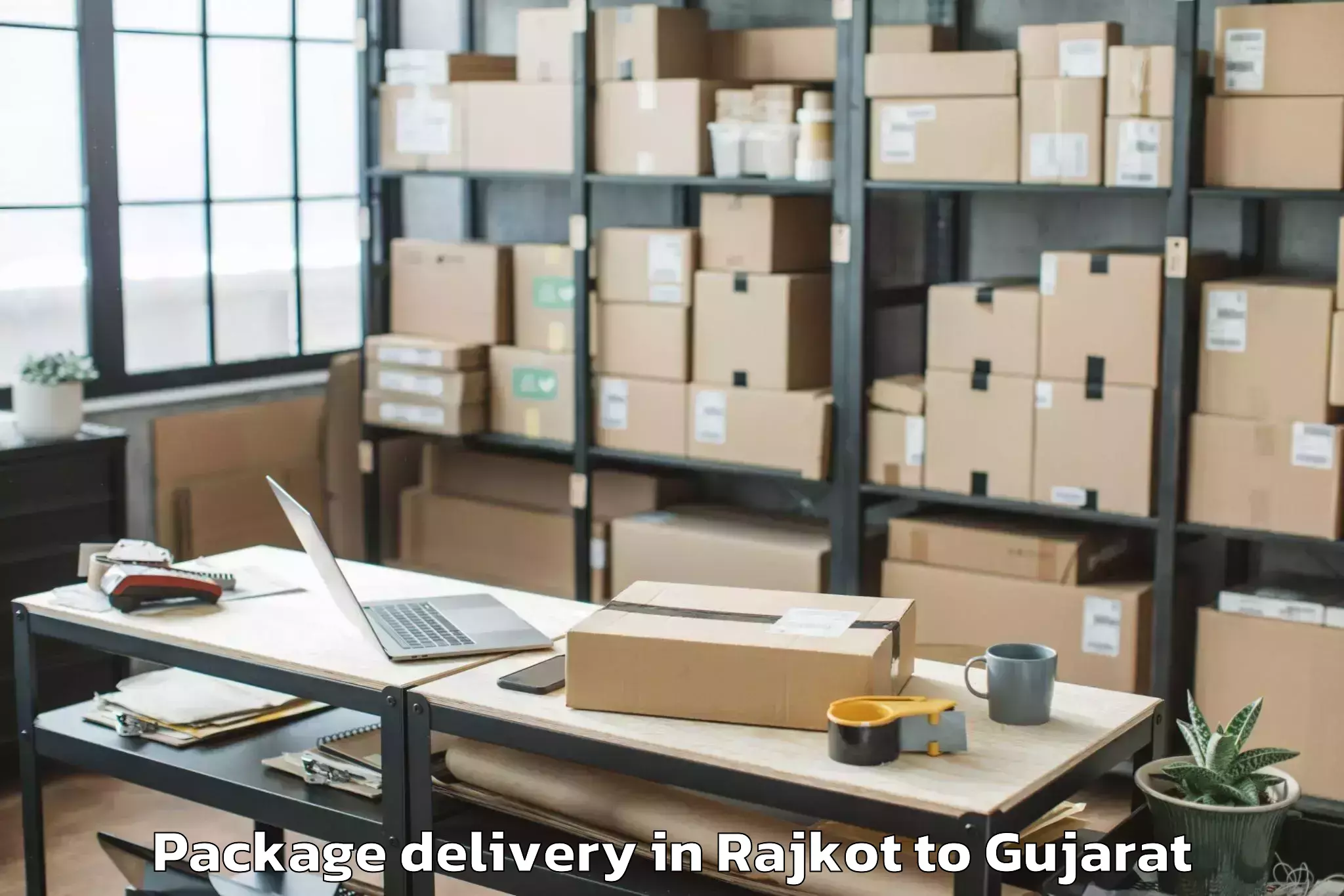 Hassle-Free Rajkot to Kotda Sangani Package Delivery